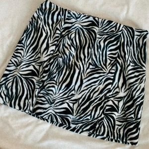 Zebra print skirt